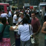 the crowd at ethyl's food truck thursday